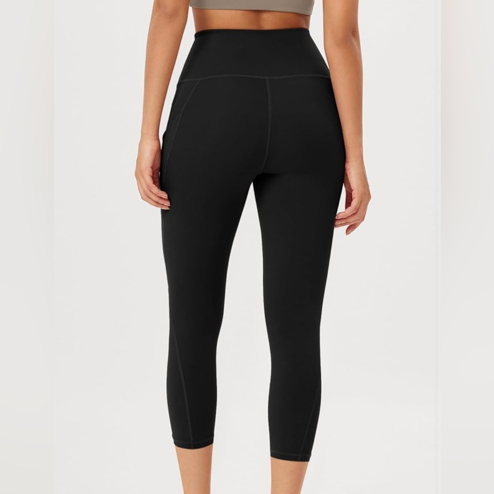 ODODOS Women's High Waisted Yoga Leggings Athletic Workout pants w/pockets NWOT - Picture 2 of 4